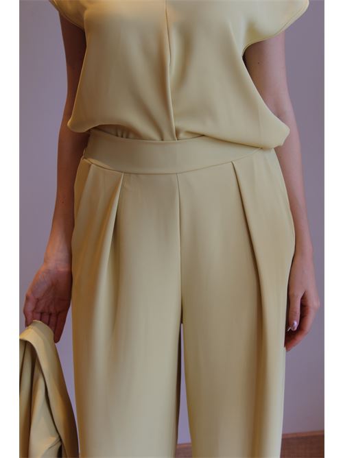 Pantalone a palazzo con pences DIECI MINUTI | 55256/13
